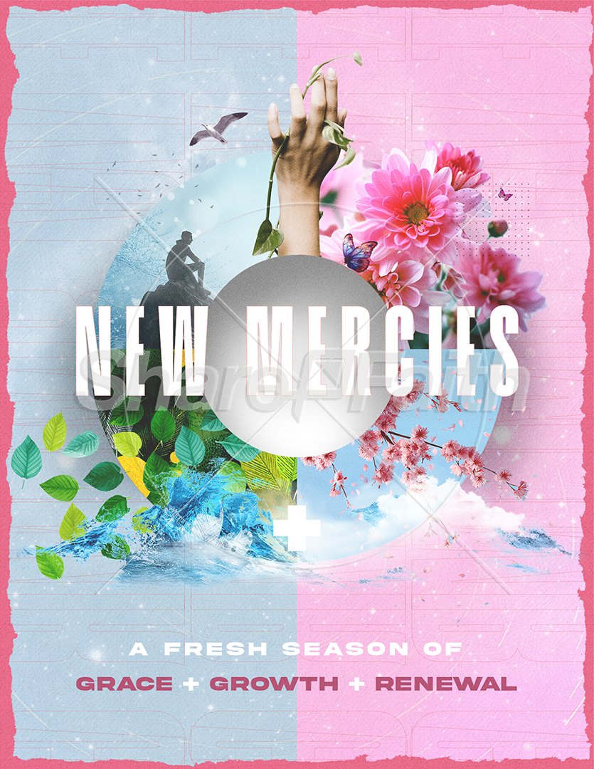 New Mercies Collage Bloom: Flyer