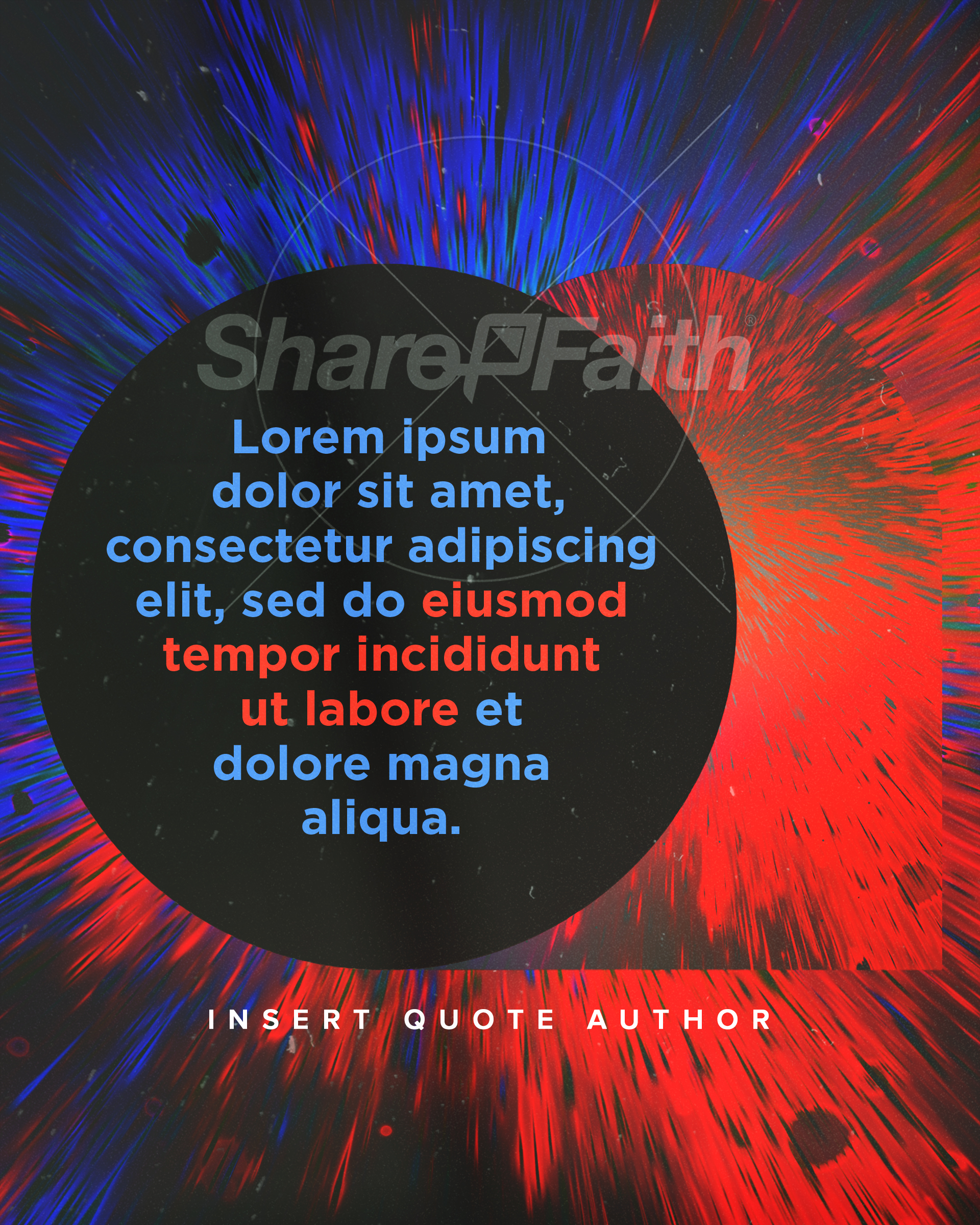 Easter At Your Church – Bright Vortex Quote Social Post