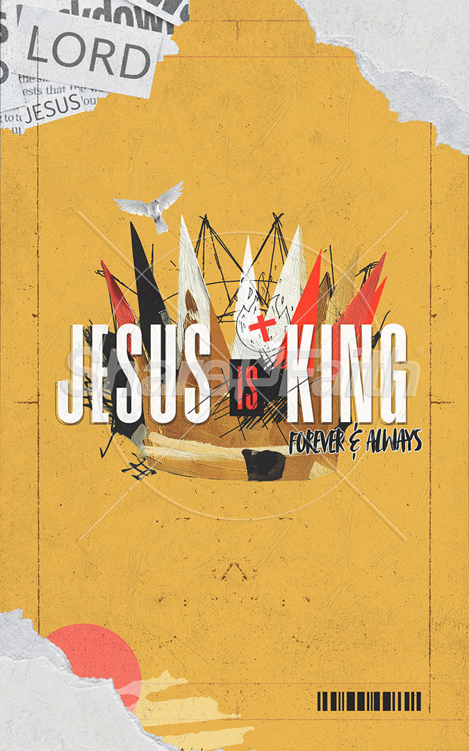 Jesus Is King: Bifold Bulletin Cover