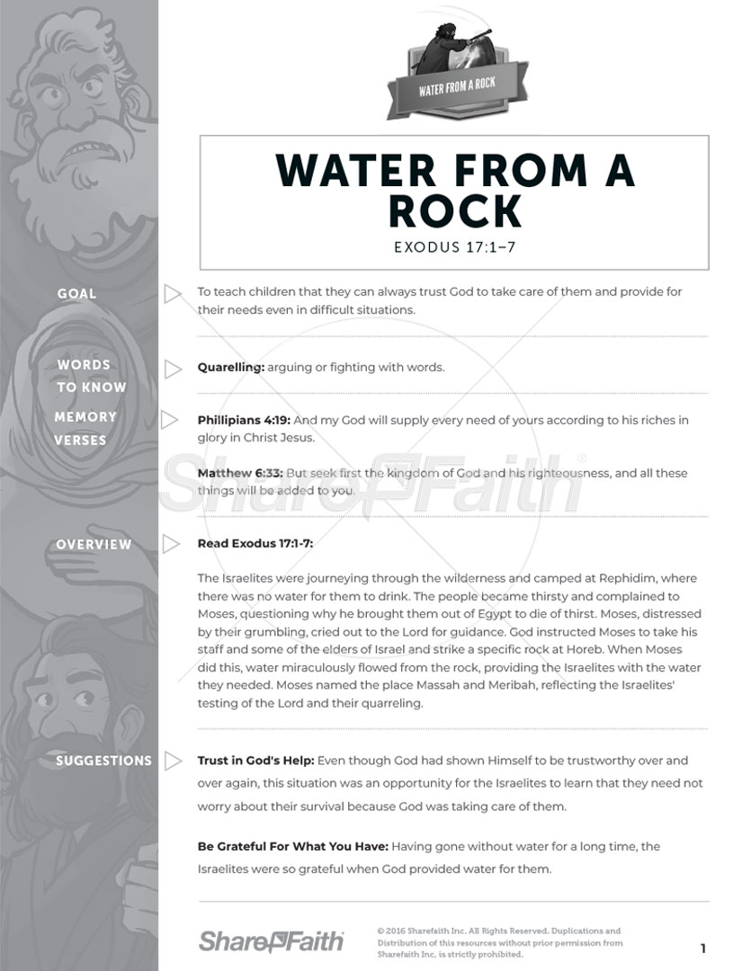 Water From A Rock: Curriculum