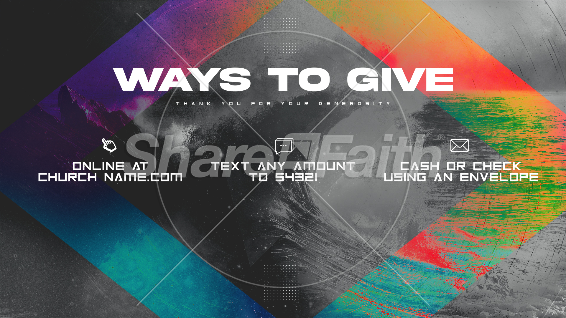 Awaken Triangle Ocean – Ways To Give: Title Graphics