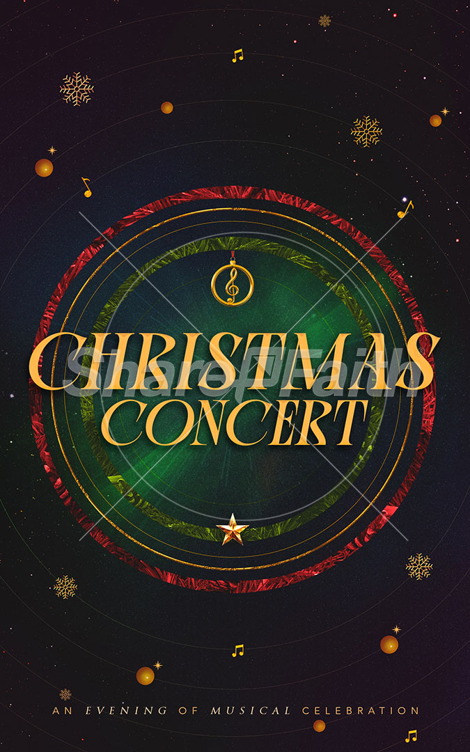 Christmas Concert: Bifold Bulletin Cover