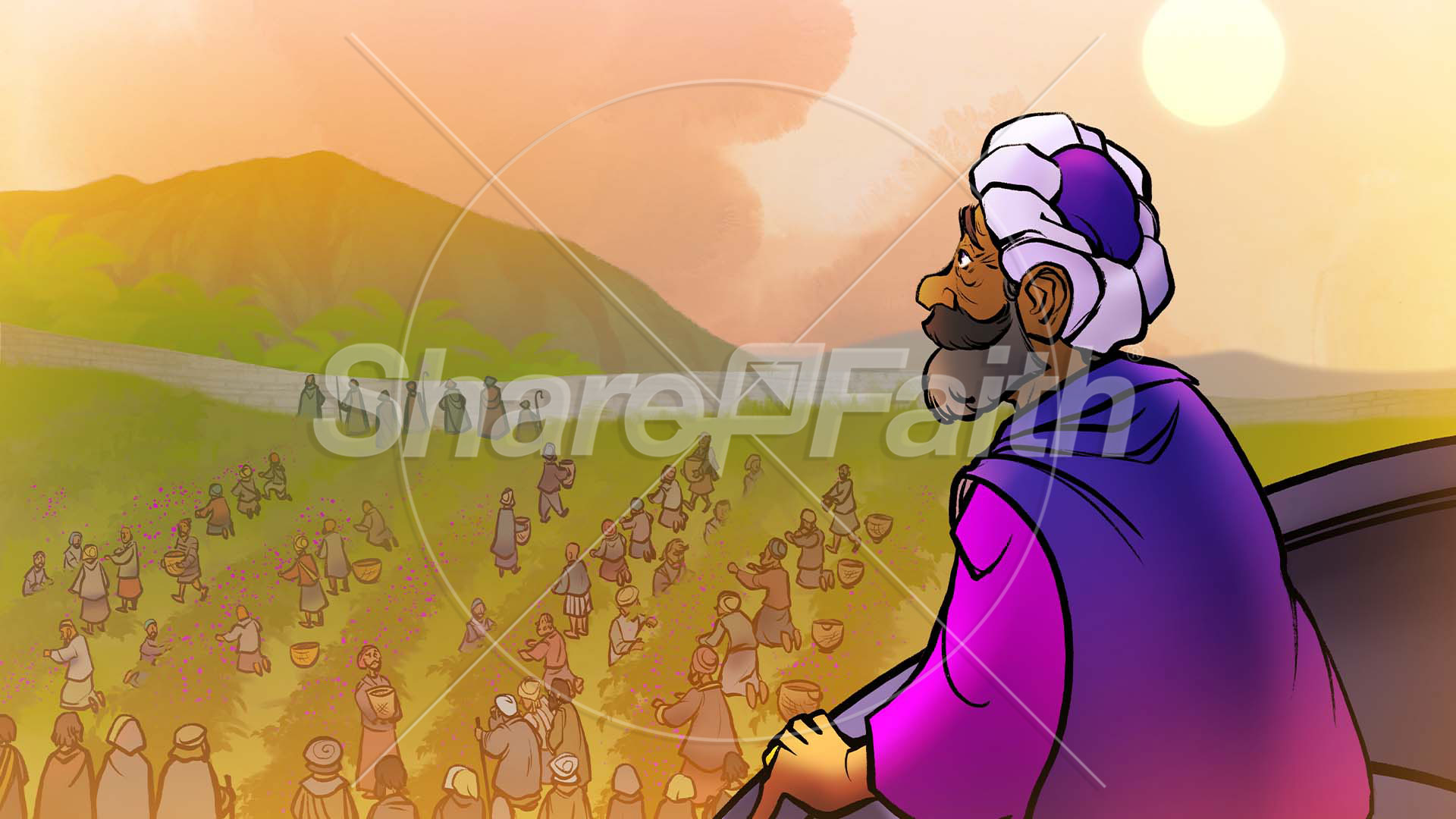 Vineyard Workers: Bible Story Slideshow