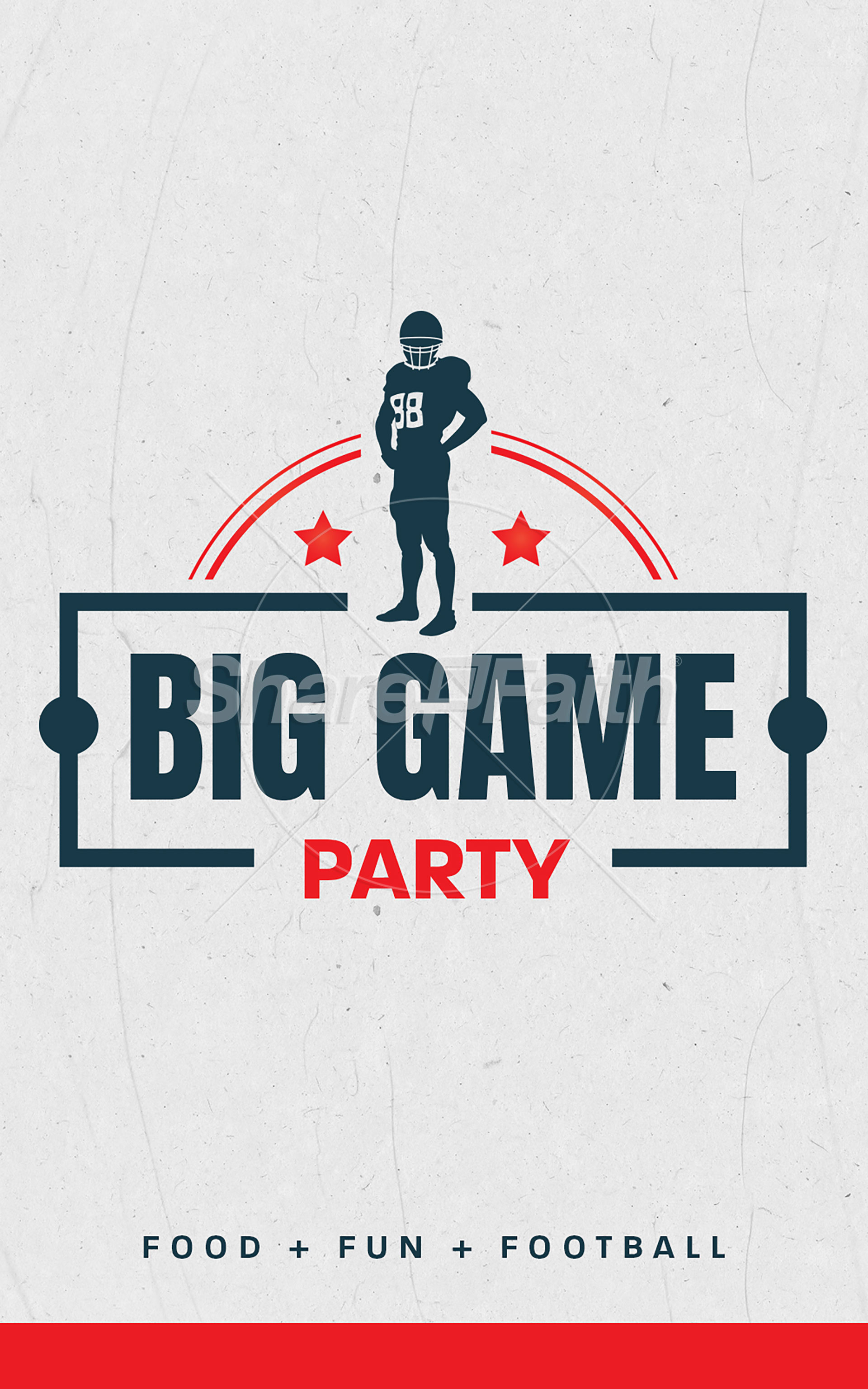 Big Game Party: Bifiold Bulletin Cover
