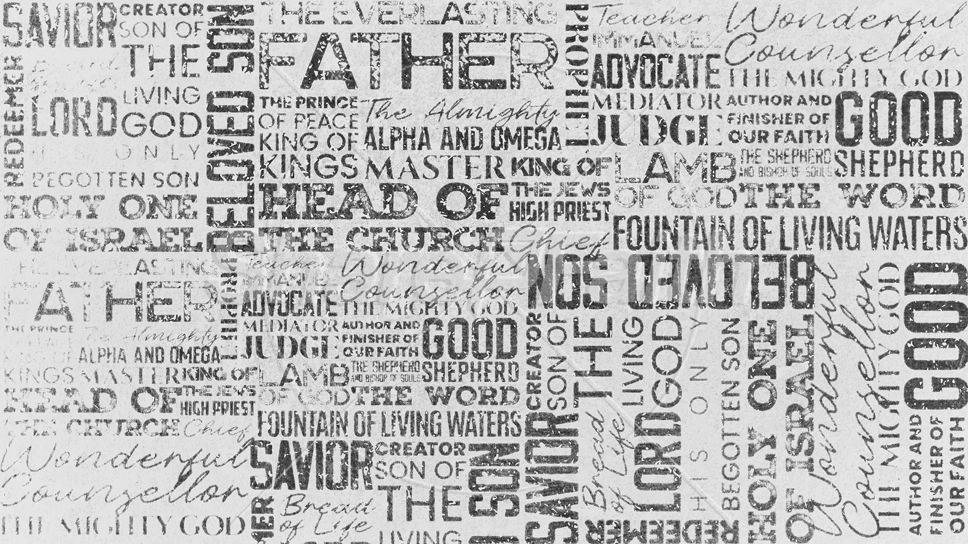 Jesus Name Above All Names: Title Graphics