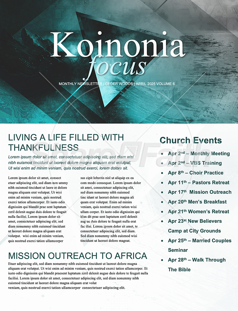 Awaken Triangle Ocean: Newsletter