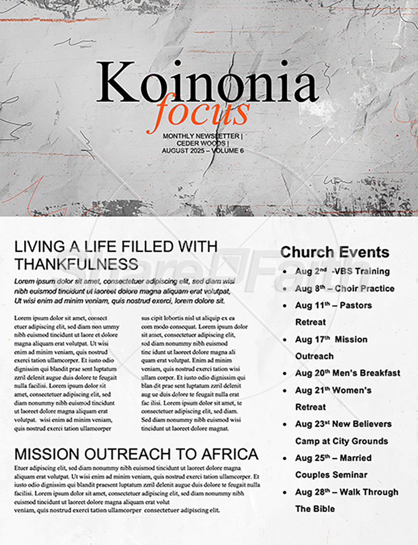 God Can: Newsletter