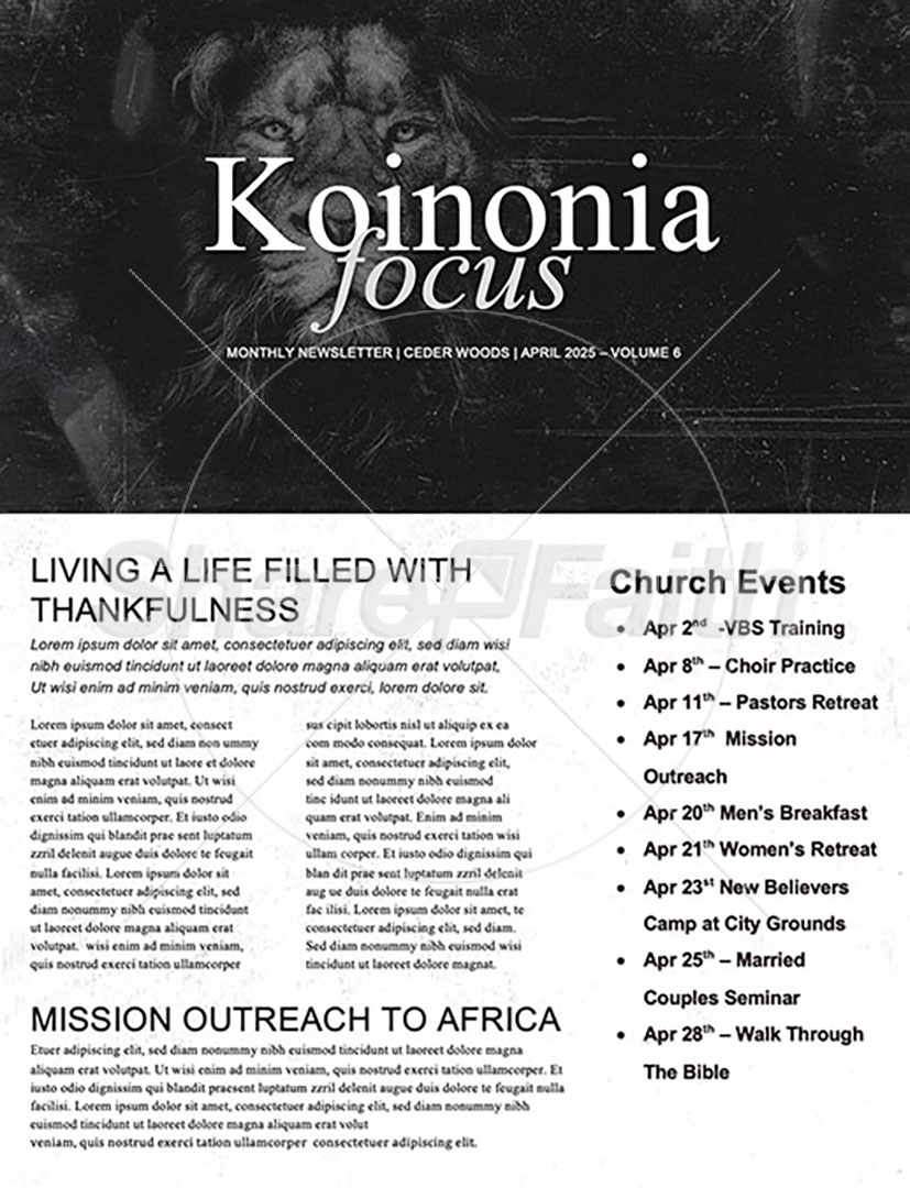 God is Alive: Newsletter