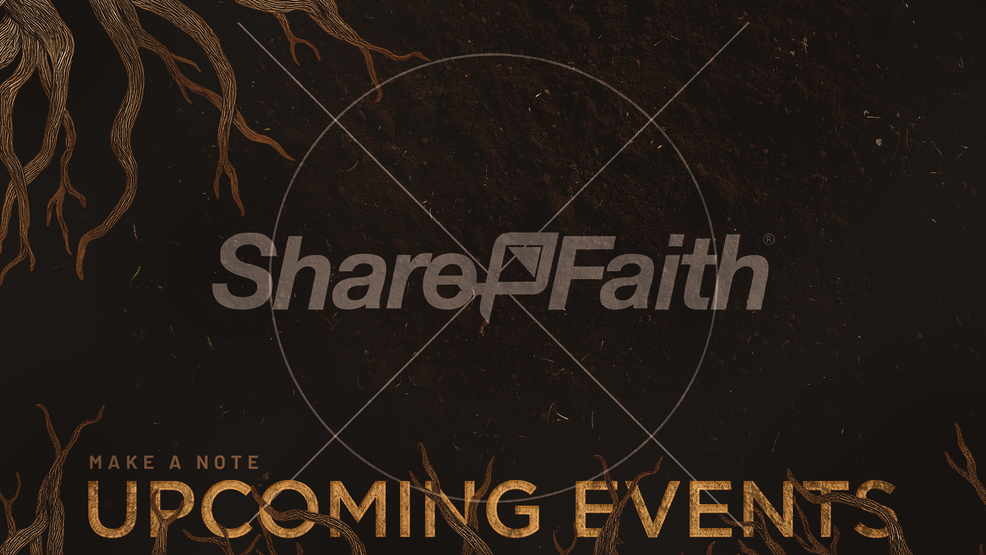 Rooted Rustic Roots – Upcoming Events: Title Graphics