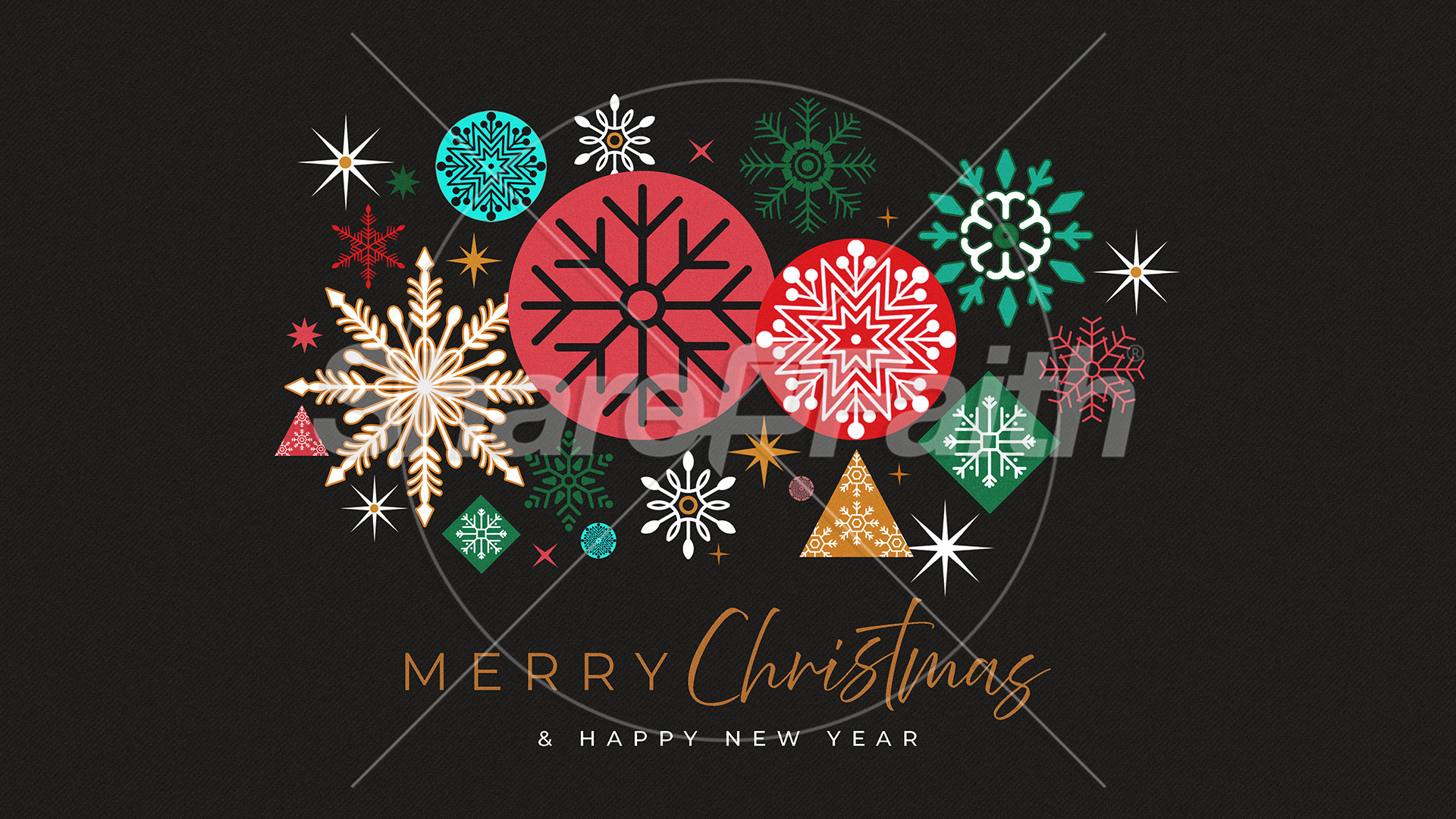 Merry Christmas & Happy New Year: Social Media Graphic