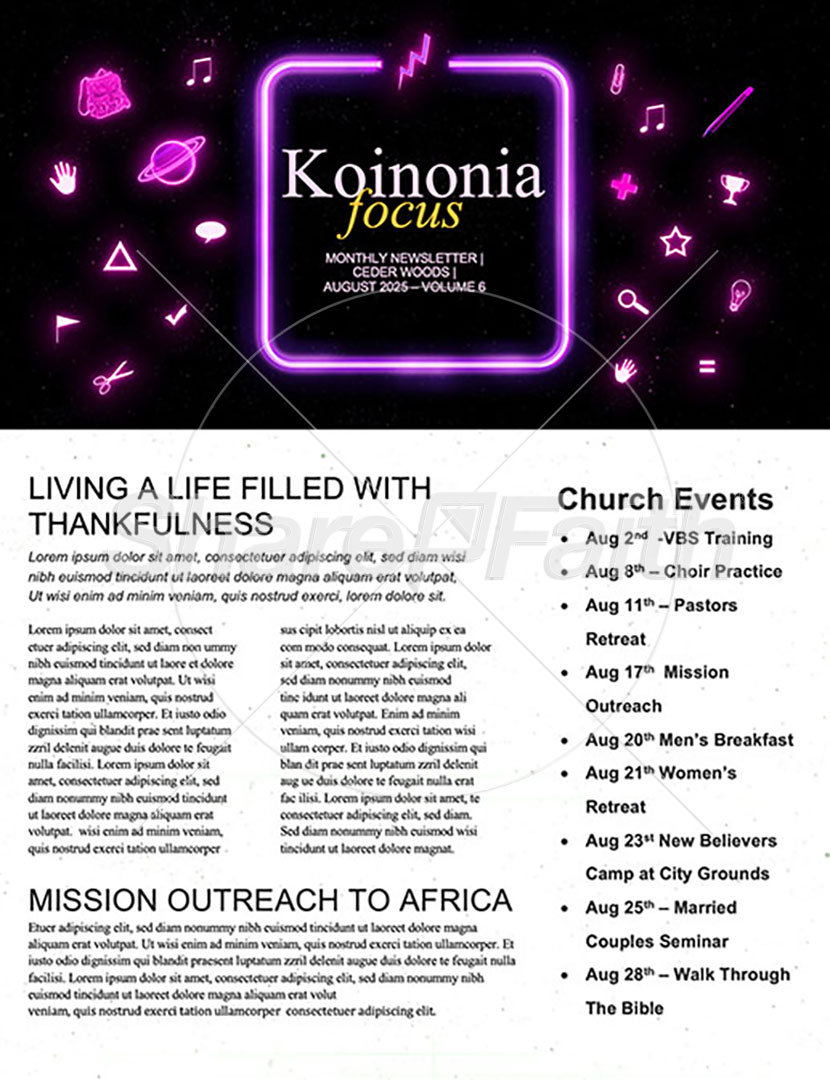 Back To School: Newsletter