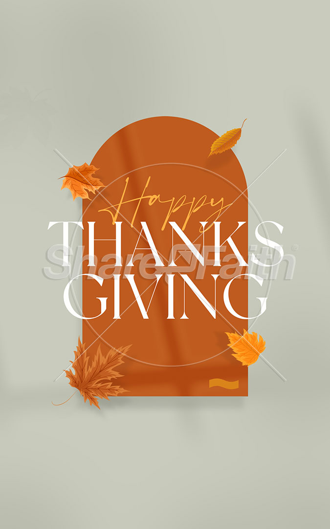 Happy Thanksgiving: Bifold Bulletin Cover