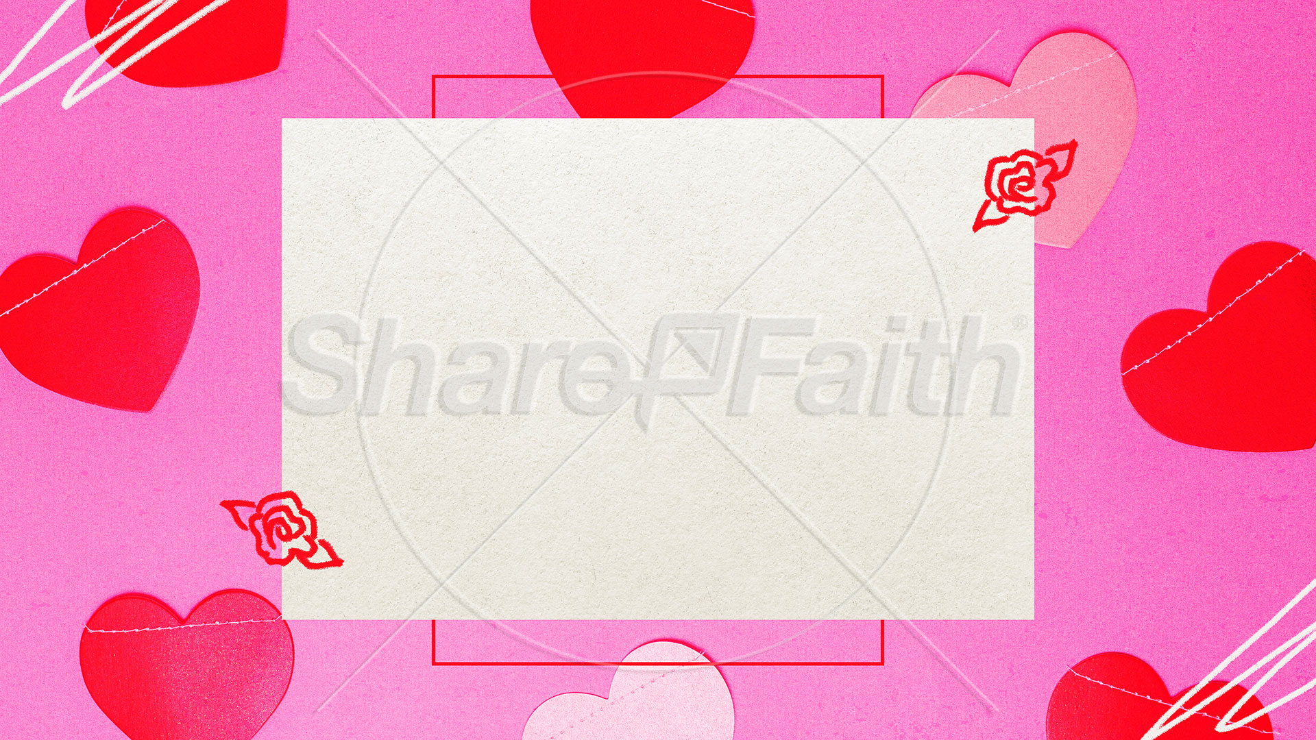 Valentine’s Day Pink Hearts: Title Graphics
