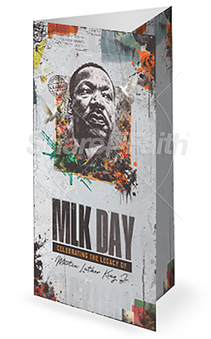 MLK Day: Trifold Bulletin Cover