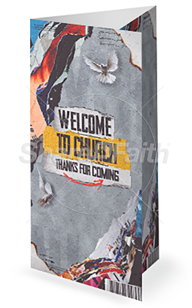 Christ Over All: Trifold Bulletin Cover