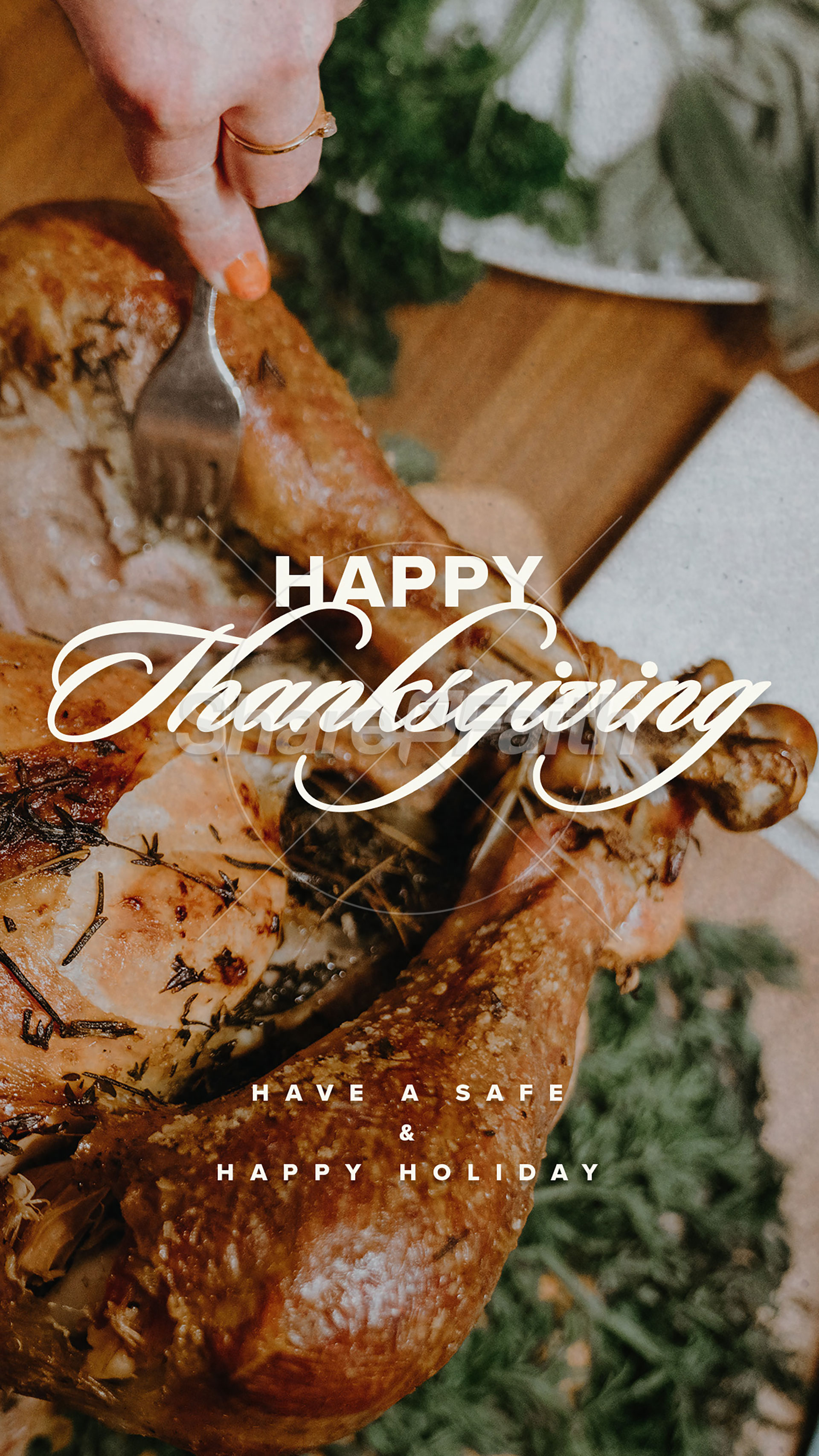 Happy Thanksgiving Turkey Social Media Graphics