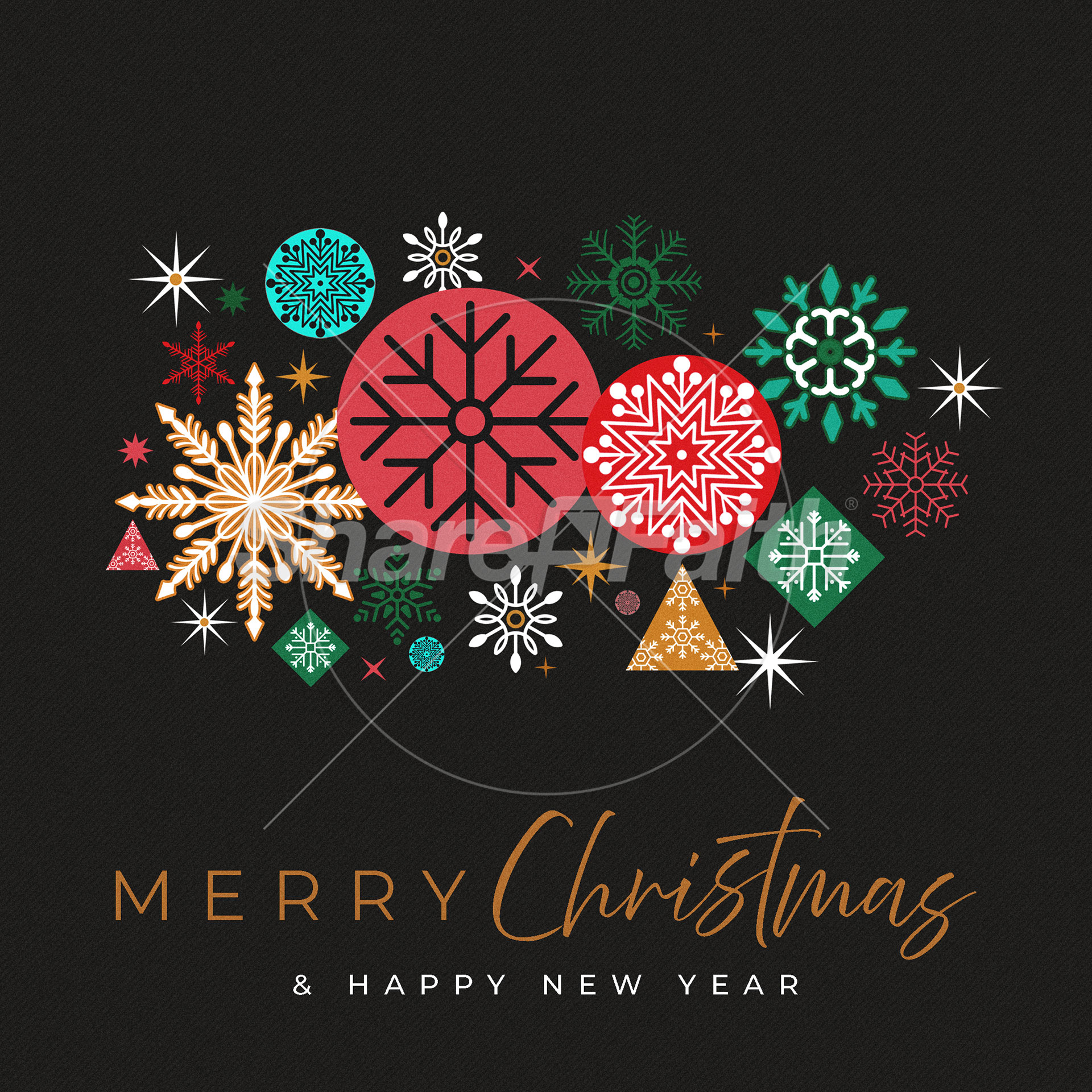 Merry Christmas & Happy New Year: Social Media Graphic