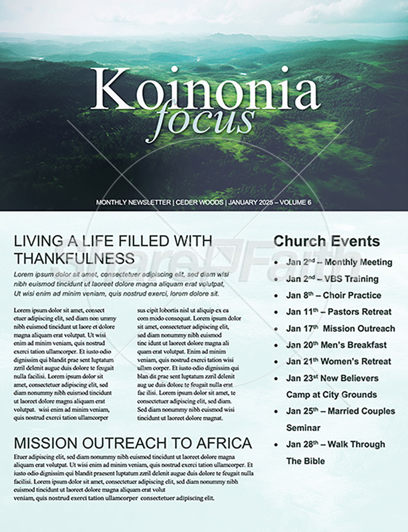 Happy New Year: Newsletter