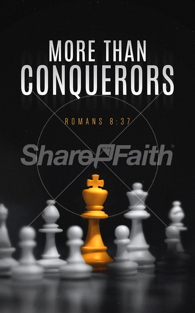 More Than Conquerors: Bifold Bulletin Cover