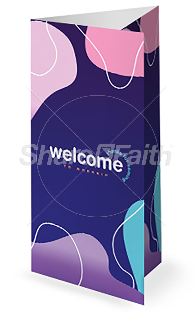 Neon Blob Collection: Trifold Bulletin Cover
