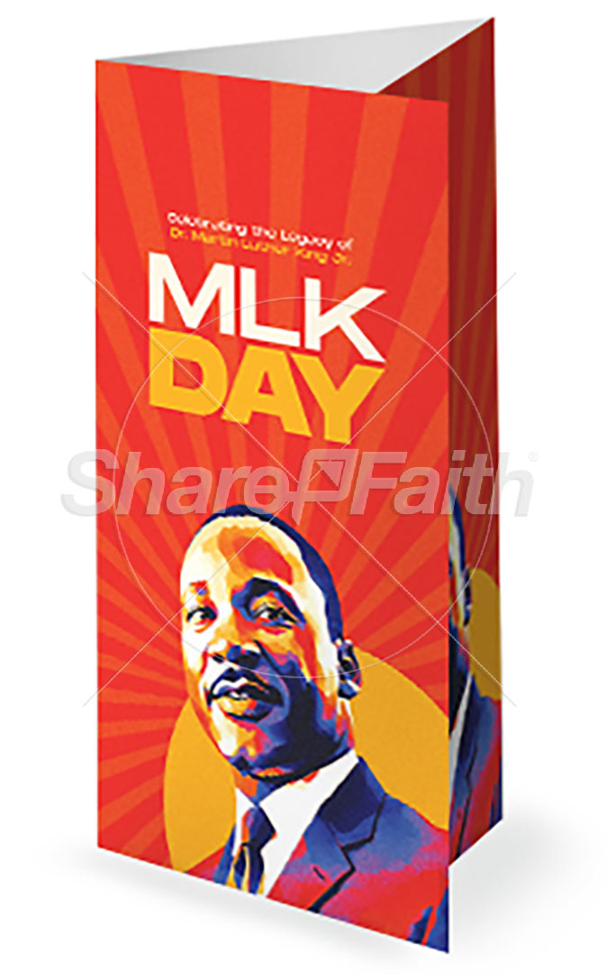 MLK Day: Trifold Bulletin Cover