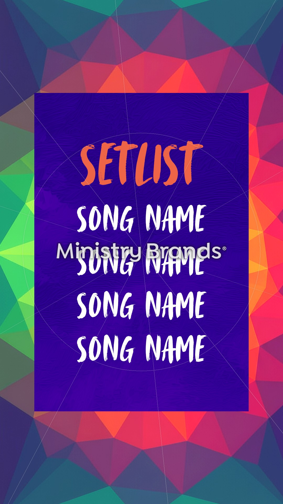 One Body Vibrant Mosaic – Social Story Setlist: Social Story