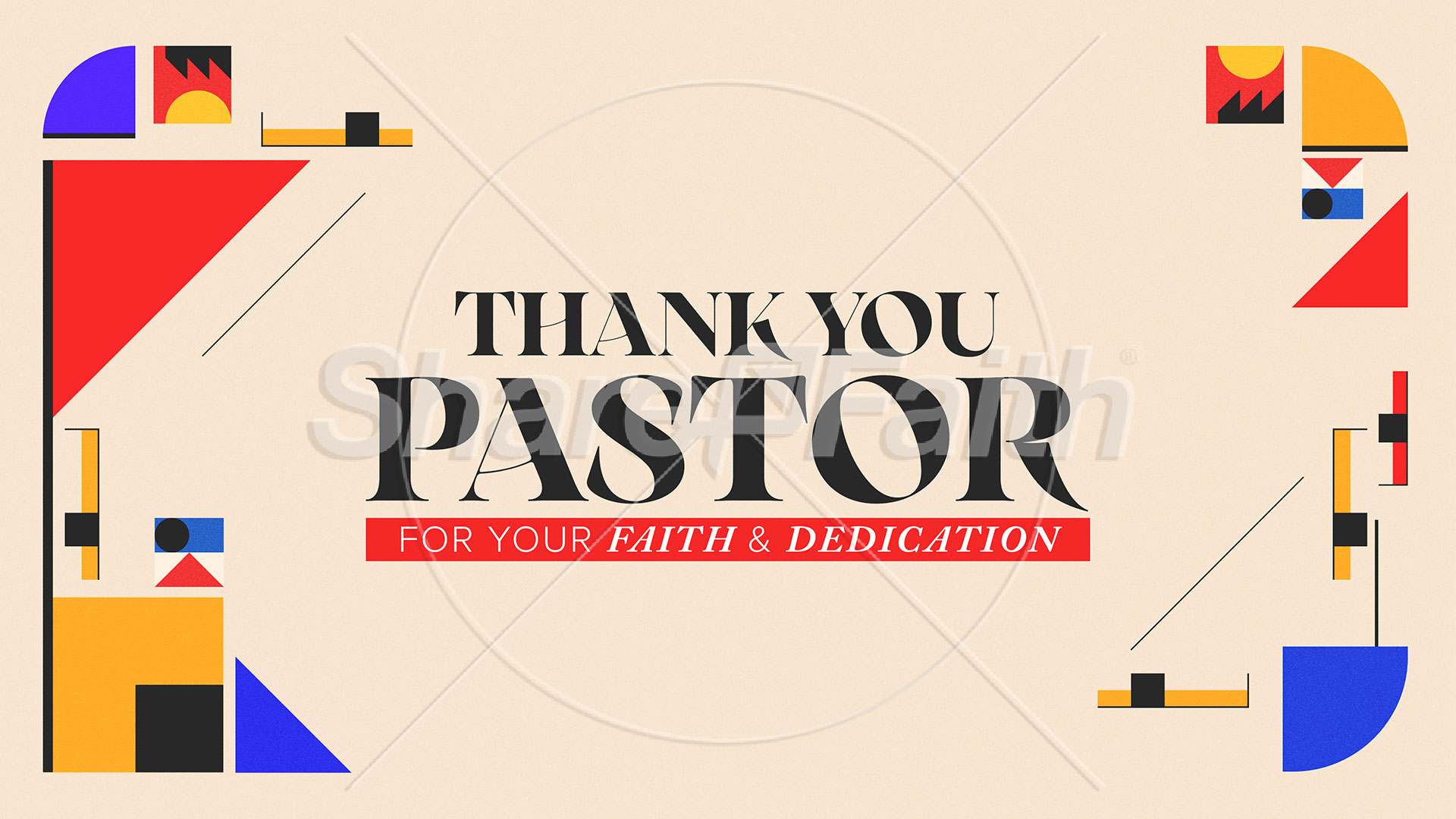 Thank You Pastor: Social Media Graphic