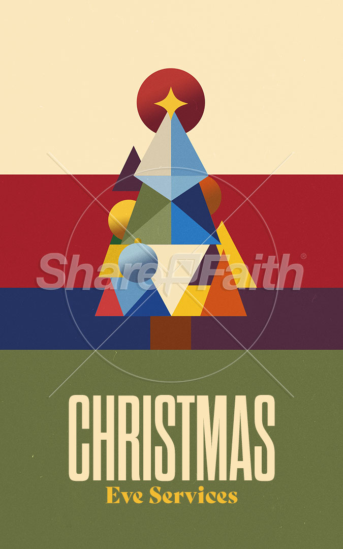 Simple Christmas Eve: Bifold Bulletin Cover