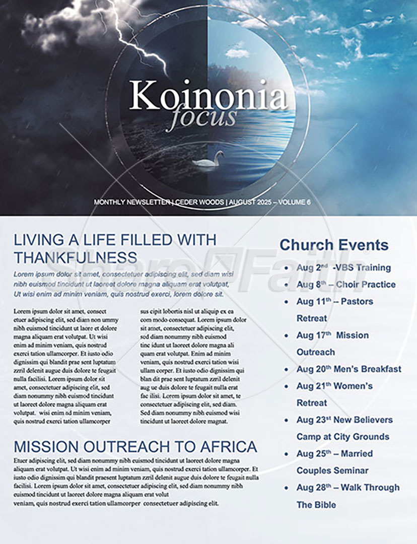 When Things Fall Apart: Newsletter