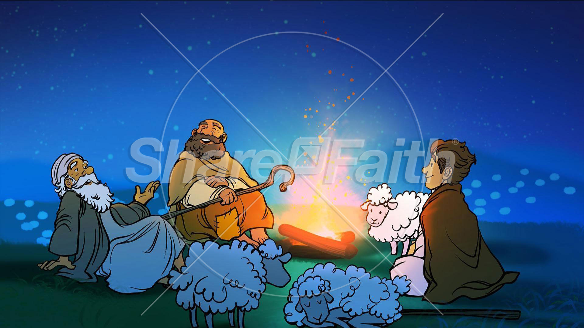 The Story of the Shepherds: Bible Story Slideshow