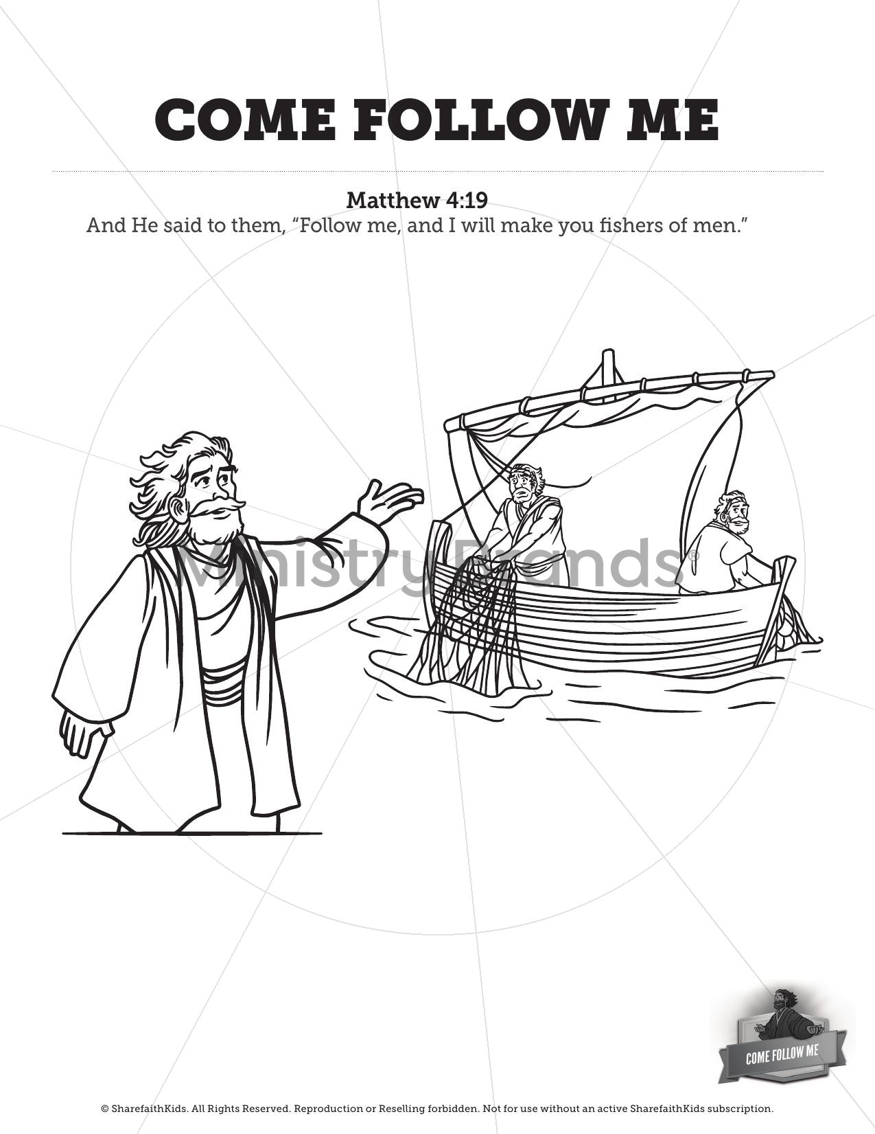 Come Follow Me: Coloring Pages
