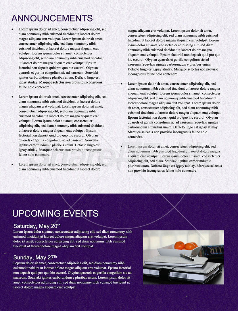 A Mother’s Legacy: Newsletter