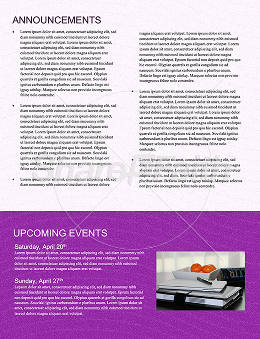 Easter Egg Hunt: Newsletter