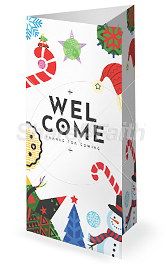 Christmas Volunteer Opportunities: Trifold Bulletin Cover