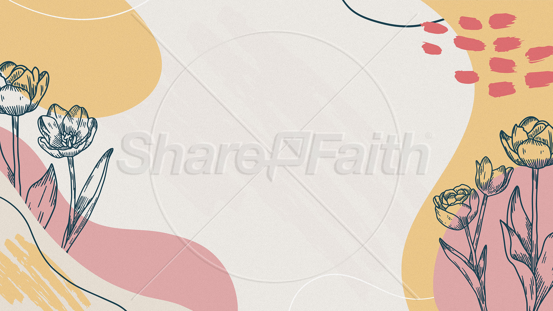 Happy Mother’s Day Floral Shapes: Title Graphics