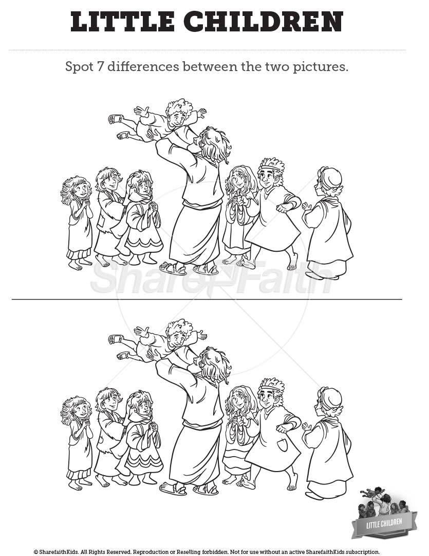 Matthew 19 – Little Children: Spot the Difference