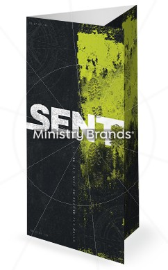 Sent Compass Footprints: Trifold Bulletin Cover