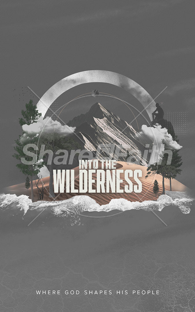 Into the Wilderness: Bifold Bulletin Cover