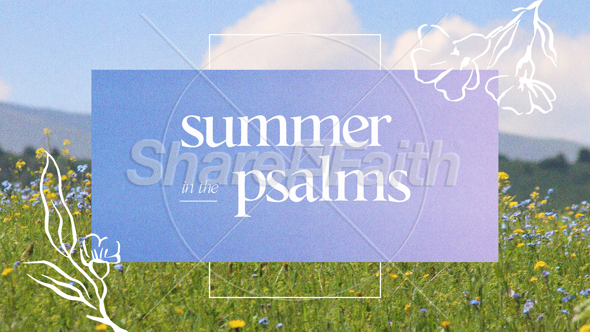 Summer in the Psalms: Title Graphics