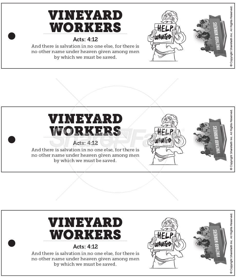 Vineyard Workers: Bookmarks