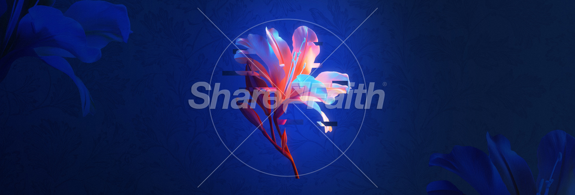 Flourish Neon Flower: Web Banner