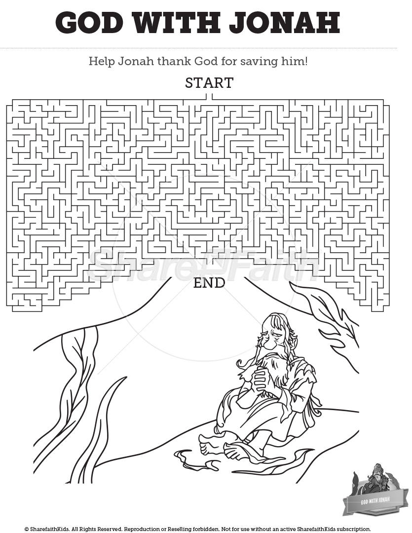 God with Jonah: Maze