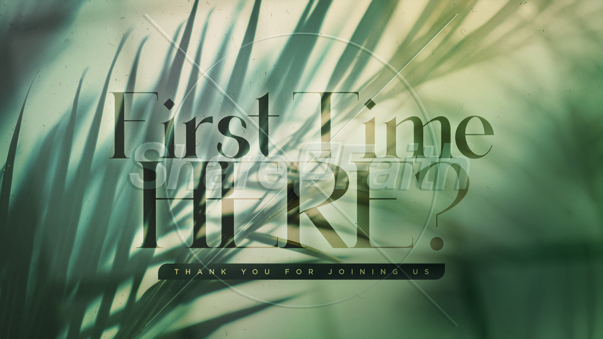 Palm Sunday – Green Palm Branches First Time Guest: Title Graphics