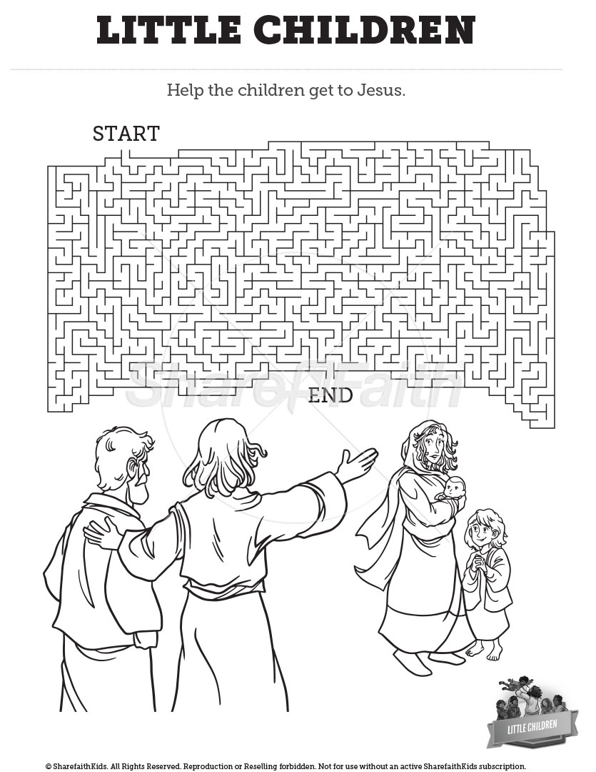 Matthew 19 – Little Children: Maze