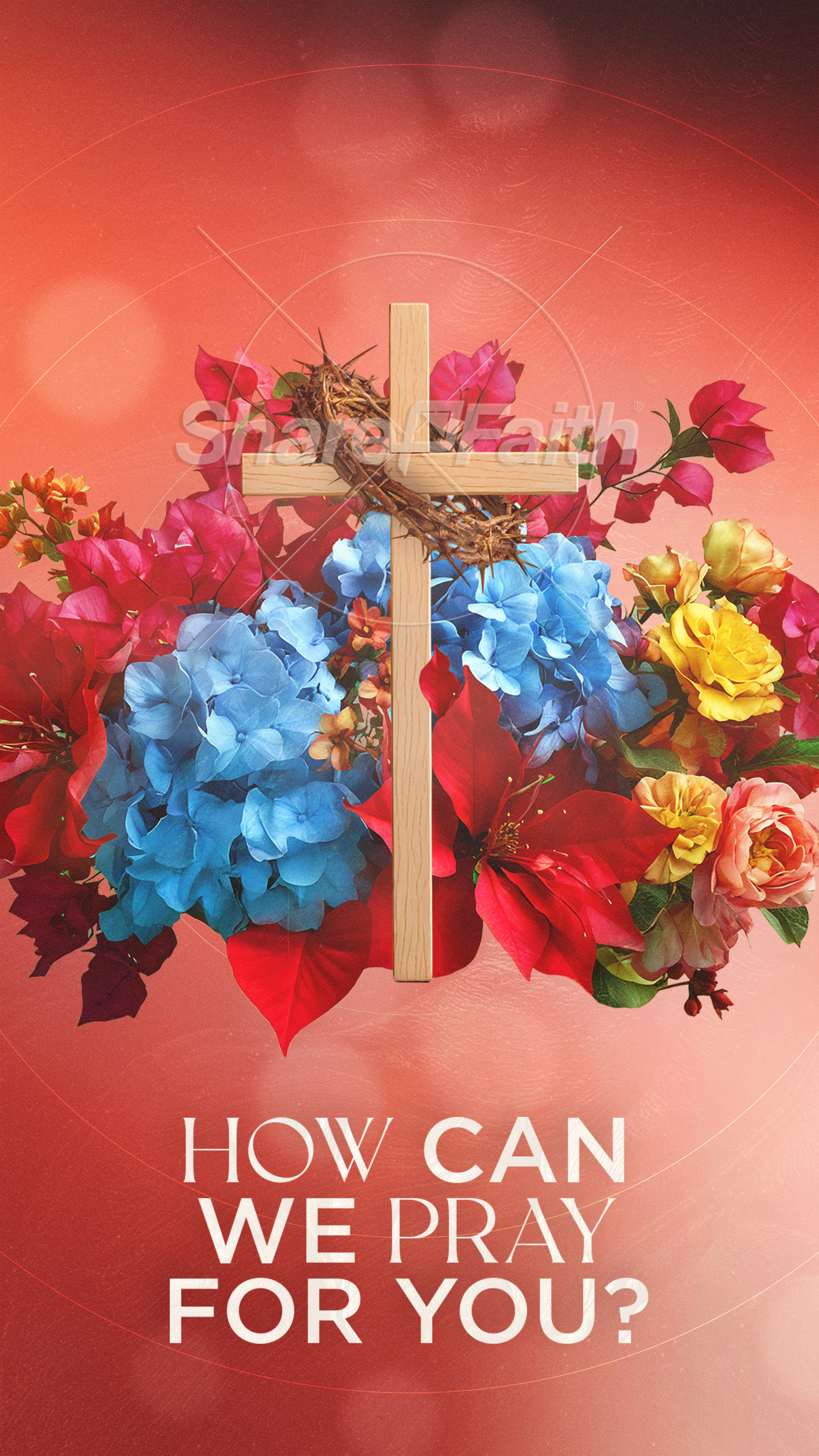 Easter At Your Church – Floral Wooden Cross Prayer: Social Story