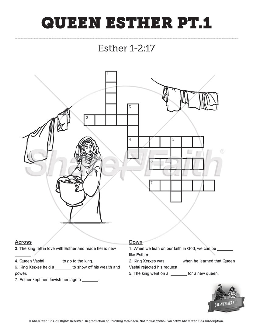 ShareFaith Media Queen Esther pt 1: Crossword ShareFaith Media ShareFaith Media Queen Esther pt 1: Crossword ShareFaith Media