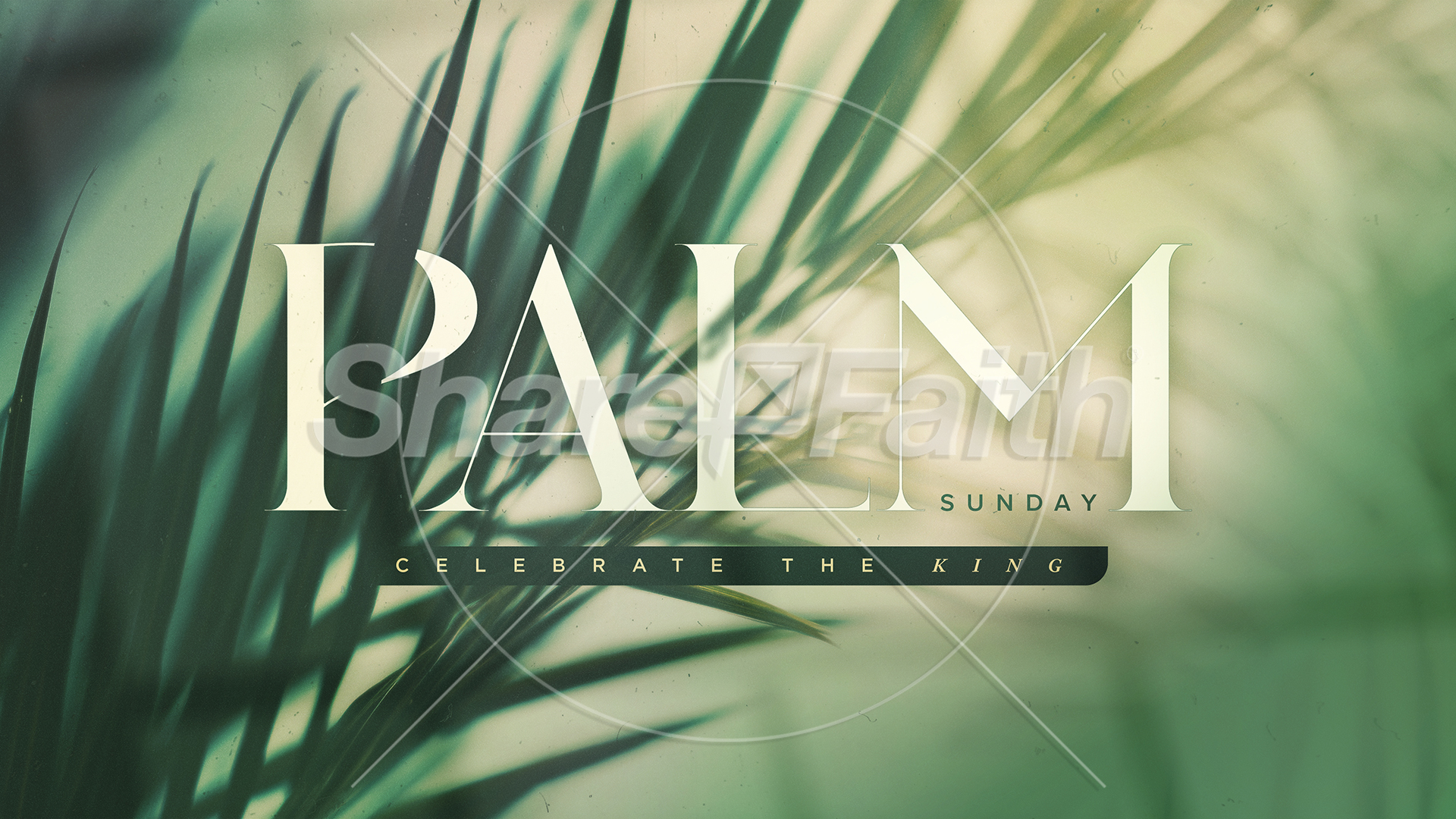 Palm Sunday – Green Palm Branches Subtitle: Title Graphics