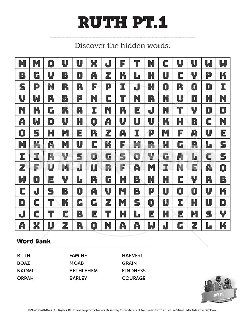 ShareFaith Media » Ruth pt.1: Word Search – ShareFaith Media