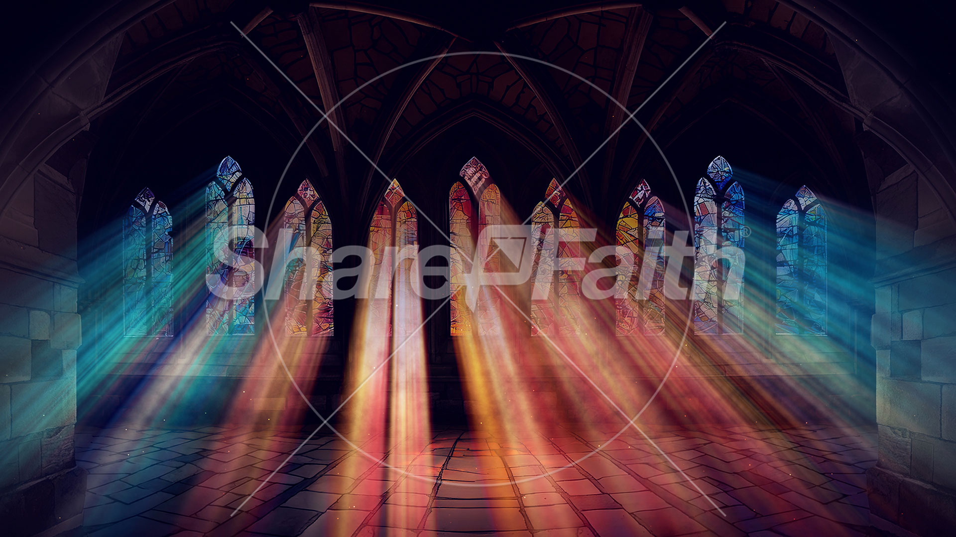 Stained Glass Scene Collection: Stained Glass 5 Still