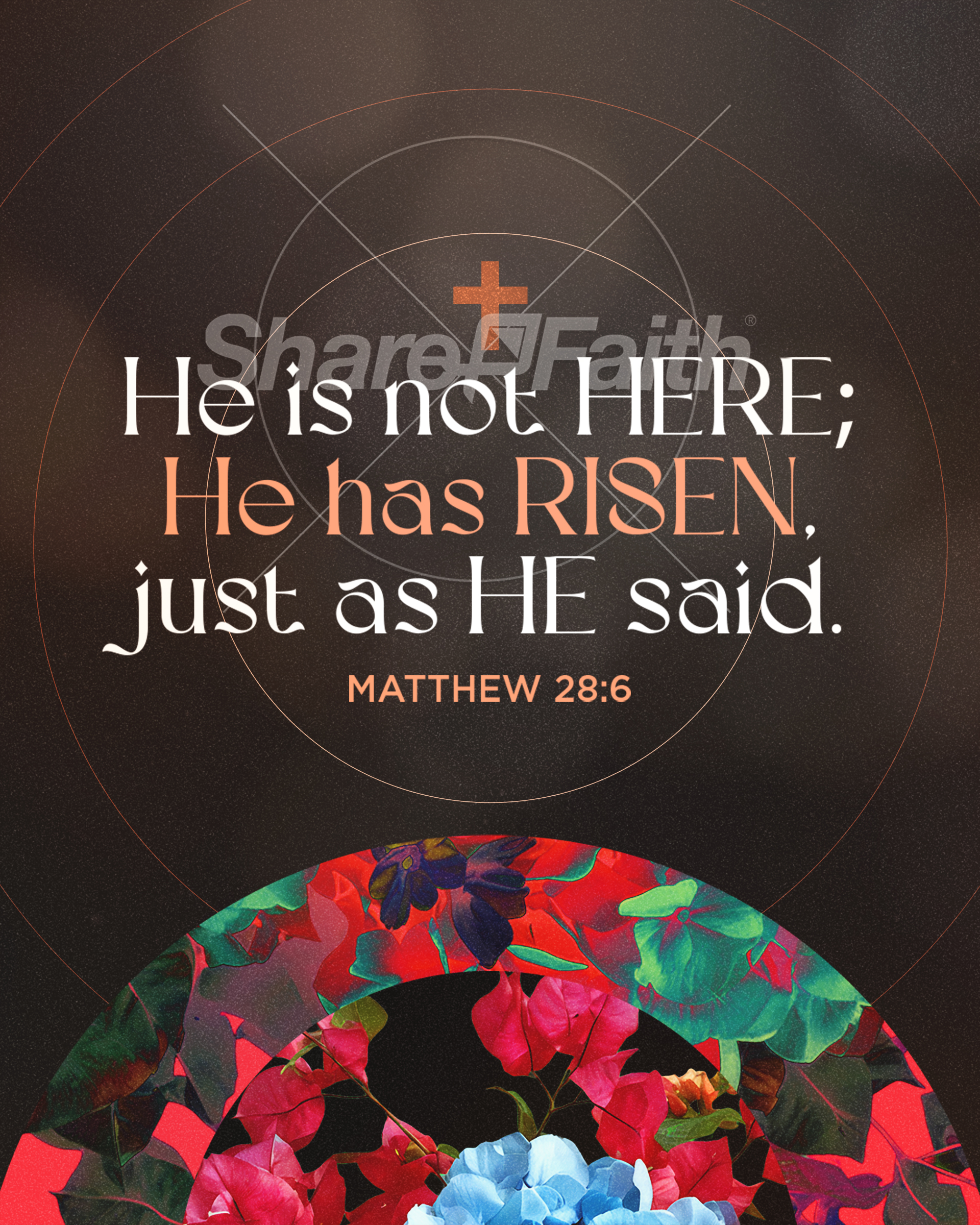 ShareFaith Media » Easter At Your Church – Floral Wooden Cross ...